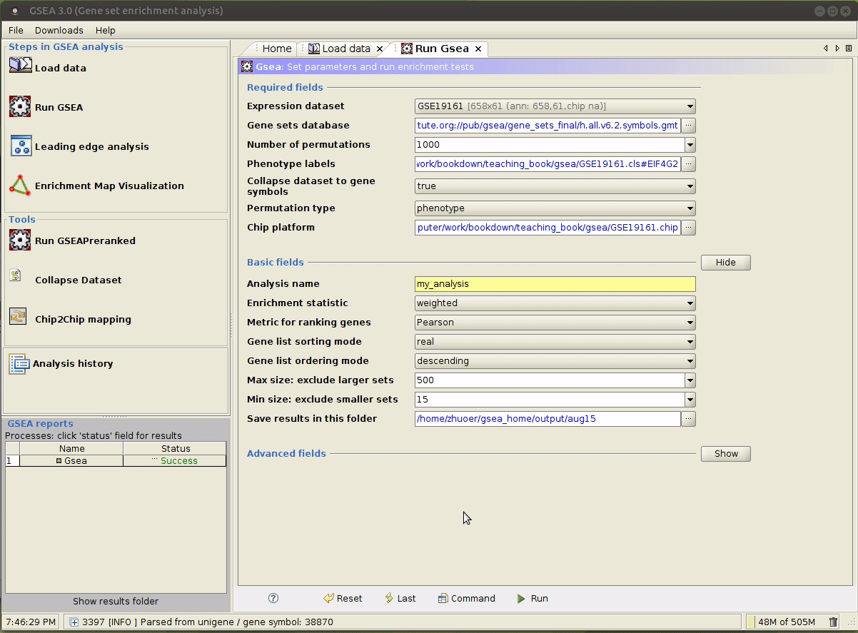 图4 GSEA 获取 command